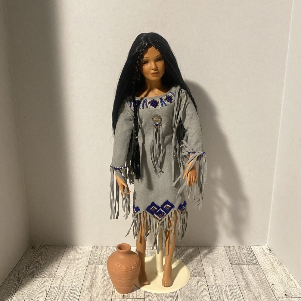 The Ashton- Drake Galleries Gift of the Blessed Rain Native American Doll 17"